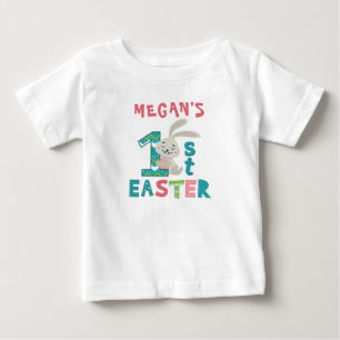 My First 1st Easter Personalized Name Baby T-Shirt