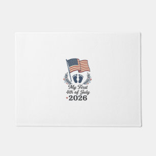 My First 4th of July 2026 Baby Vintage Patriotic S Doormat