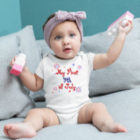 My First 4th of July Baby Bodysuit