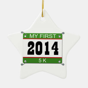My First 5K - 2014 Ceramic Ornament