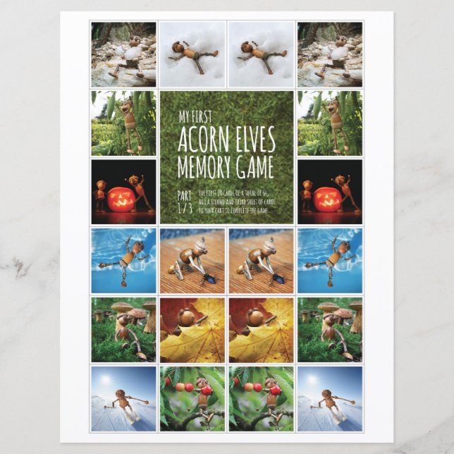 My First Acorn Elves Memory Game, part 1/3 (Front)