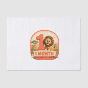 My First Adventure – 1 Month Baby Milestone Little Tissue Paper
