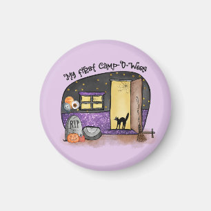 My First Camp-O-Ween Halloween Camping Magnet