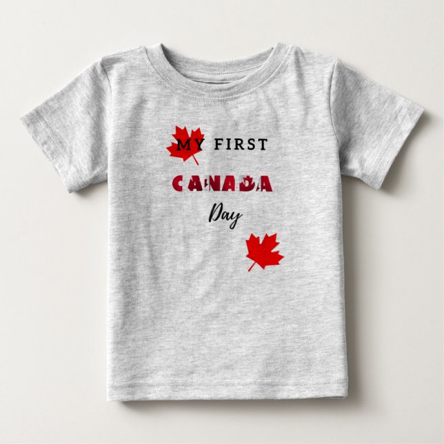 My First Canada Day T-Shirt (Front)