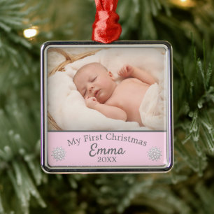 My First Chirstmas Metal Ornament
