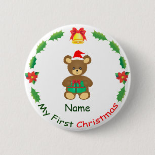 My First Christmas 2 Inch Round Button