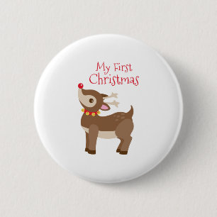 My First Christmas 2 Inch Round Button