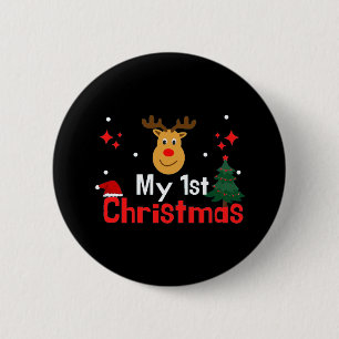 My First Christmas 2 Inch Round Button
