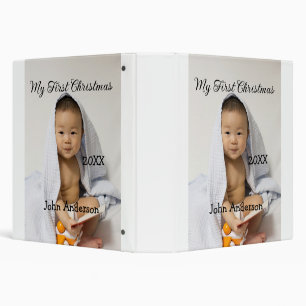 My first Christmas add baby name date year photo s Binder