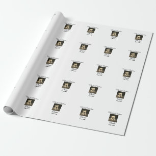 My first Christmas add pet name date year photo Wrapping Paper