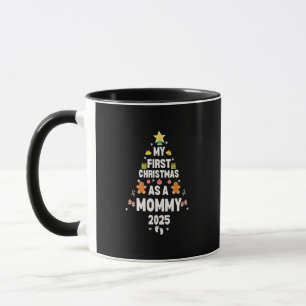 My First Christmas as a Mommy 2025 Xmas Mug