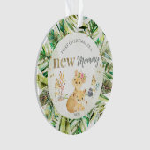 My First Christmas As A New Mommy Lioness & Cub Ornament (Front)