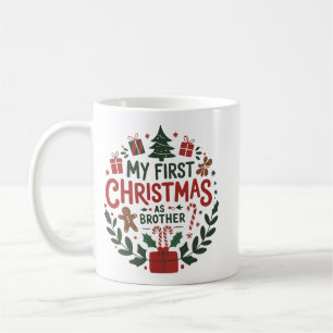 My First Christmas As Brother Family Matching Coffee Mug