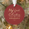 My First Christmas as Grandpa Heart Shaped Photo