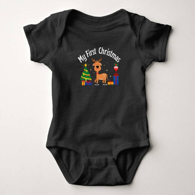 My First Christmas  Baby Bodysuit (Front)