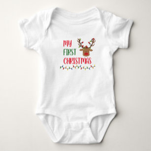 My first christmas baby bodysuit