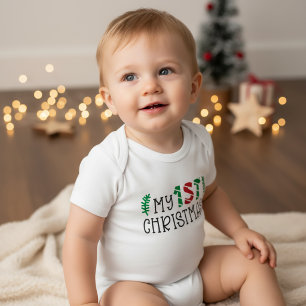 My First Christmas Baby Bodysuit