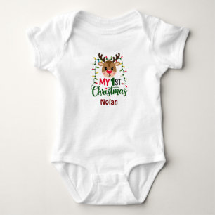 My first christmas baby bodysuit