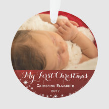 My First Christmas - Baby First Christmas Photo