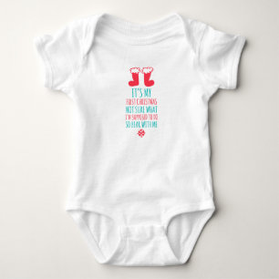 My First Christmas Baby Jersey Bodysuit