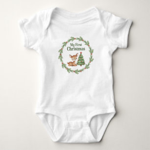 My First Christmas Baby T-Shirt Bodysuit
