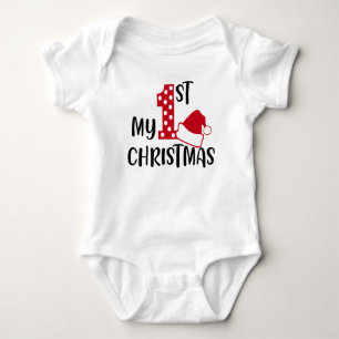 🎄My First Christmas Baby T-Shirt Cute Holiday👶 Bodysuit