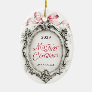 My First Christmas Crest Photo Ornament