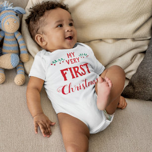 My first Christmas family matching outfit Baby Bodysuit