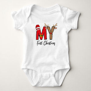 My first Christmas Family Matching xmas Baby Bodysuit