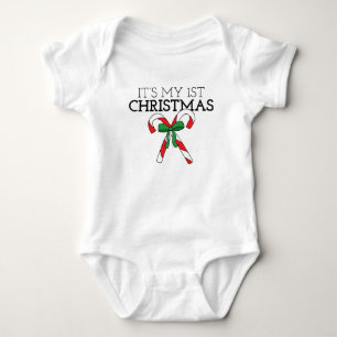 My First Christmas First Holiday With a Baby Bodysuit