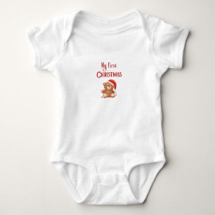 My First Christmas Gift Holiday Present Baby Bodysuit