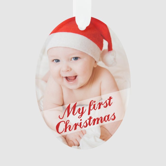 My First Christmas Keepsake Ornament (Front)