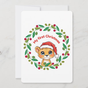 My first Christmas Ornament Invitation