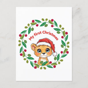 My first Christmas Ornament Postcard