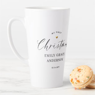 My First Christmas Personalized Baby Gift Latte Mug