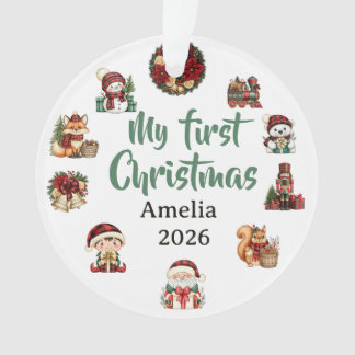 My First Christmas - Personalized Christmas Ornament