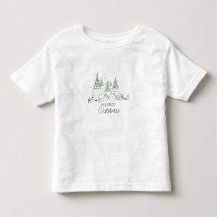 My first Christmas Personalized Toddler T-shirt