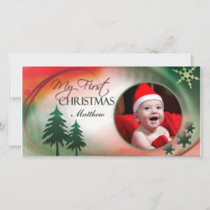 My First Christmas Photo Card Template