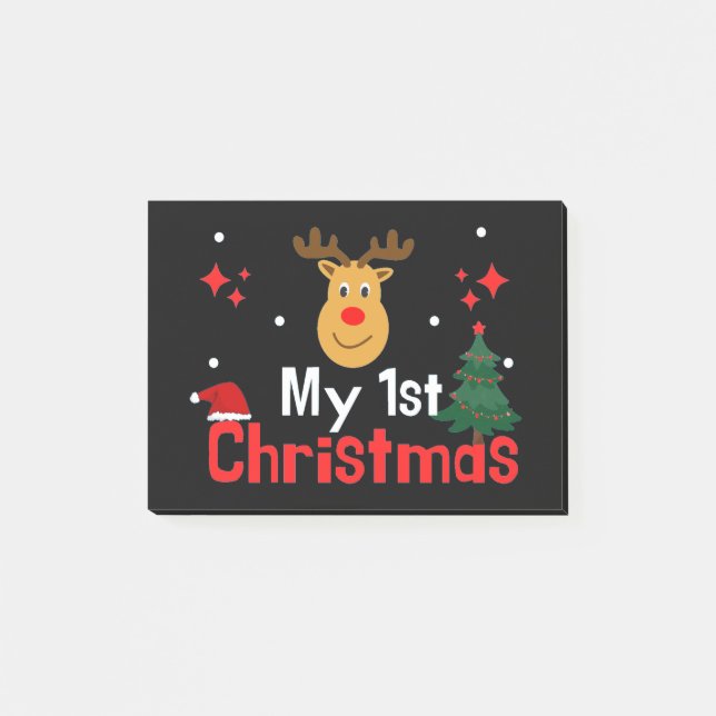 My First Christmas Post-it Notes (Front)