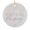 My First Christmas rose gold and marble | Confetti