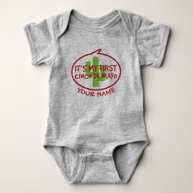 My First Cinco de Mayo Baby Bodysuit (Front)