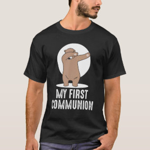 My First Communion Dabbing Bear 1st T-Shirt