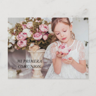 MY FIRST COMMUNION INVITATION POSTCARD