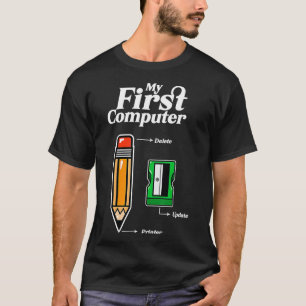 My first computer programmer tech pencil retro T-Shirt