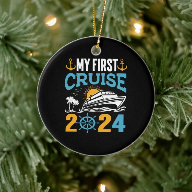 My First Cruise 2024 Ceramic Ornament (Tree)
