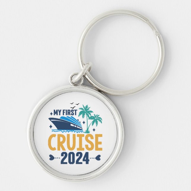 My First Cruise 2024 Keychain (Front)