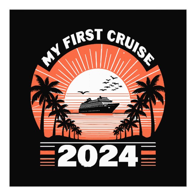My First Cruise 2024 Photo Print (Front)