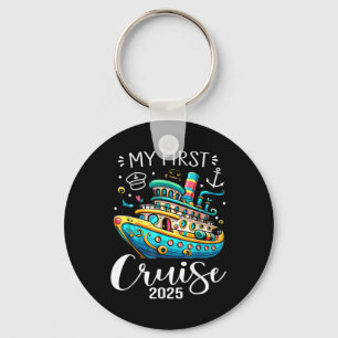My First Cruise 2025 Cute Family Vacation Cruising Keychain
