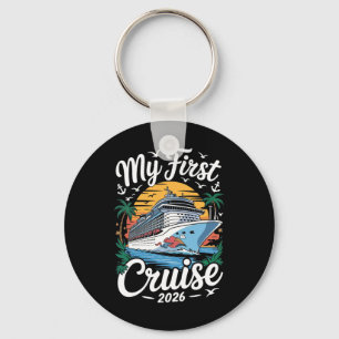 My First Cruise 2026 Family Vacation Trip Ship Mat Keychain