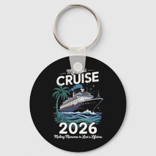 My First Cruise 2026 Family Vacation Trip Ship Mat Keychain